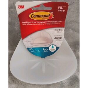 Command Damage-Free Hanging Soap Dish Plastic BATH14-ES